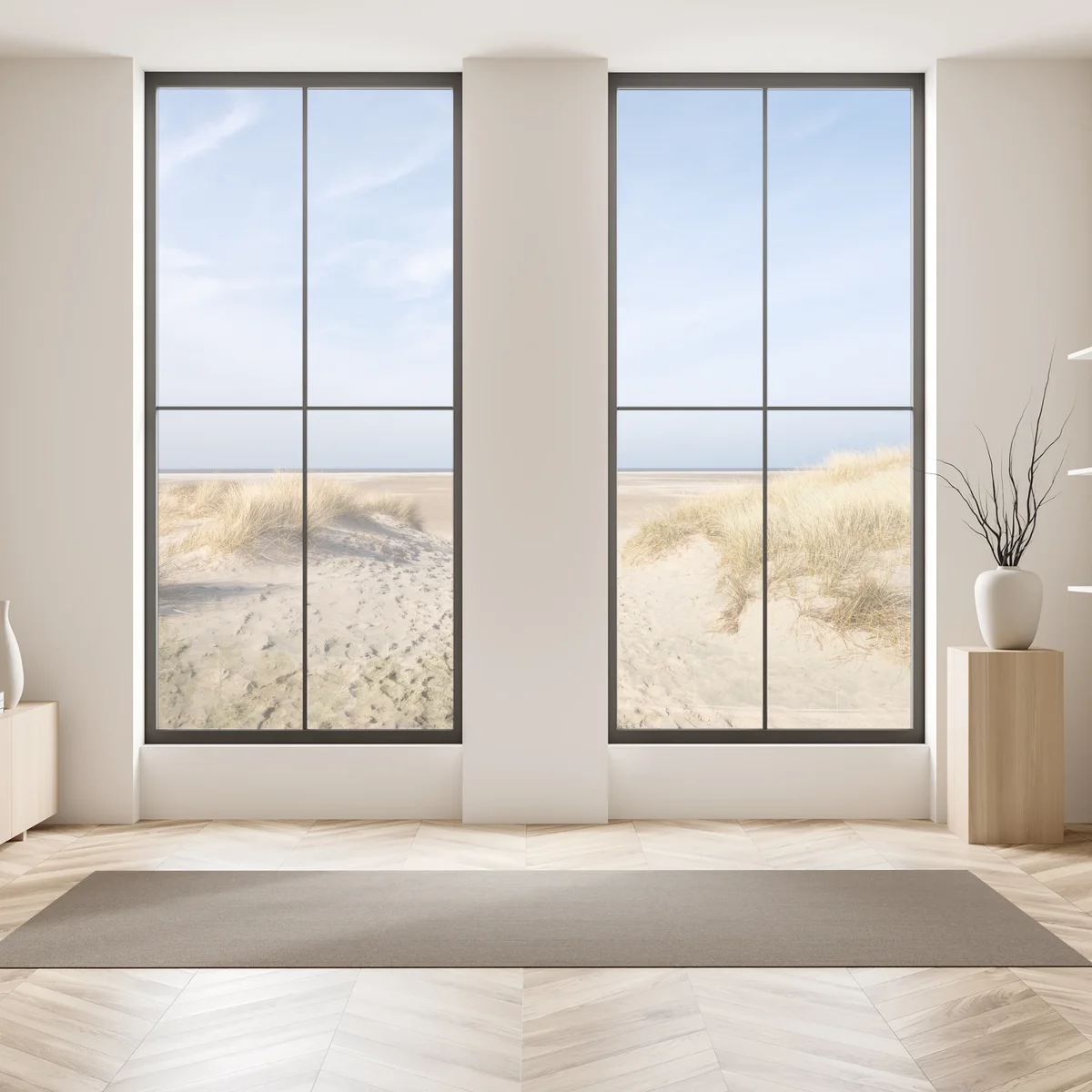 Fensteraufkleber ruhige dünen an der deutschen küste Fensteraufkleber ruhige dünen an der deutschen küste