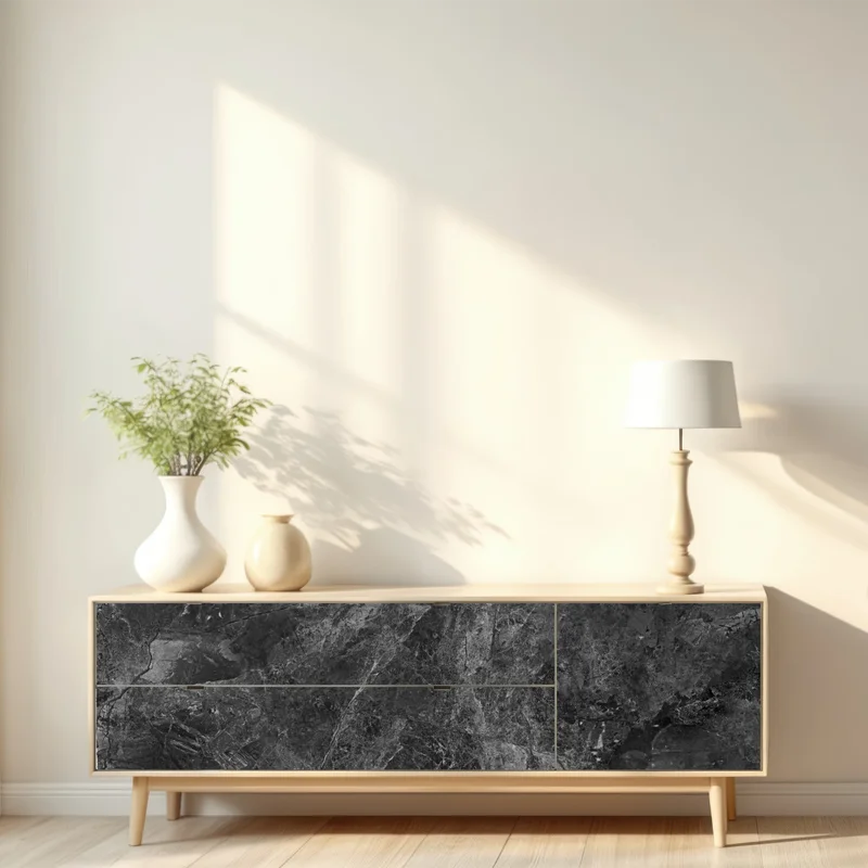 Repositionierbarer Aufkleber dunkle marmortextur Repositionierbarer Aufkleber dunkle marmortextur