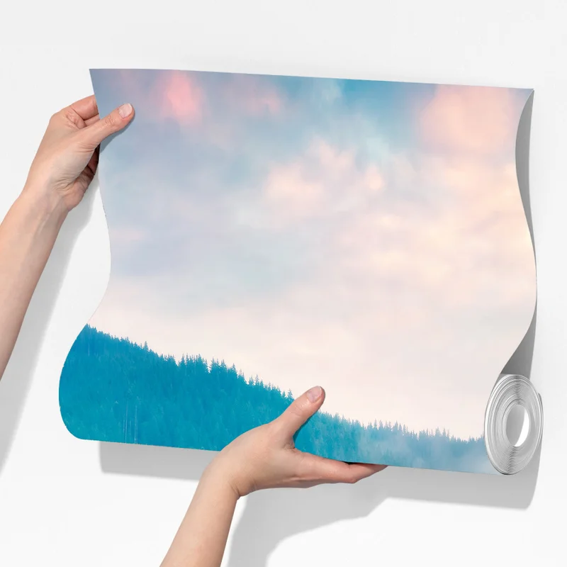 Fototapete nebliger morgen am Lacu Roșu Fototapete nebliger morgen am Lacu Roșu