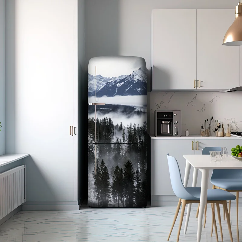 Kühlschrankaufkleber Tatra im winternebel