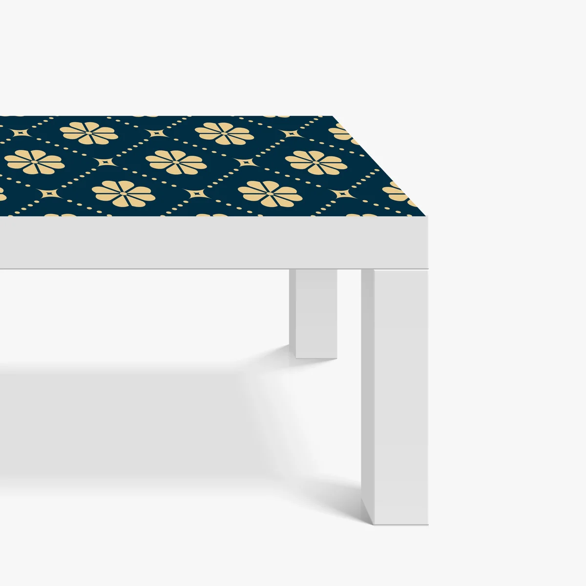 Tischaufkleber und Schreibtischaufkleber türkis beiges blumen geometrisches muster Tischaufkleber und Schreibtischaufkleber türkis beiges blumen geometrisches muster