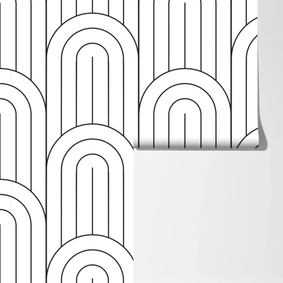 Fototapeta monochromatyczny wzór łuków Fototapeta monochromatyczny wzór łuków