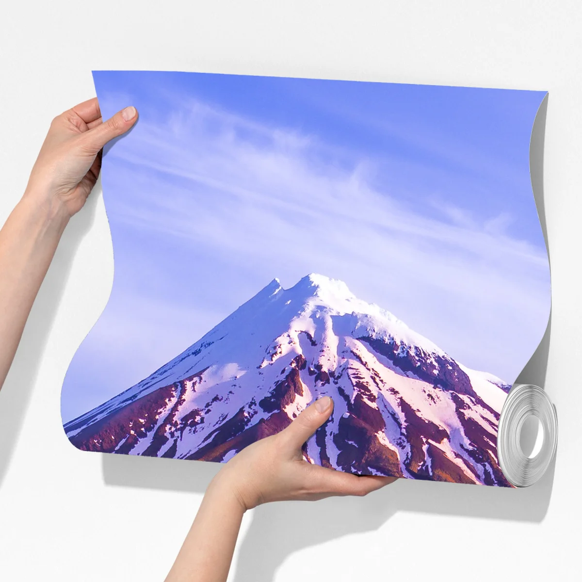 Fototapete majestätische bergspiegelung bei sonnenaufgang Fototapete majestätische bergspiegelung bei sonnenaufgang