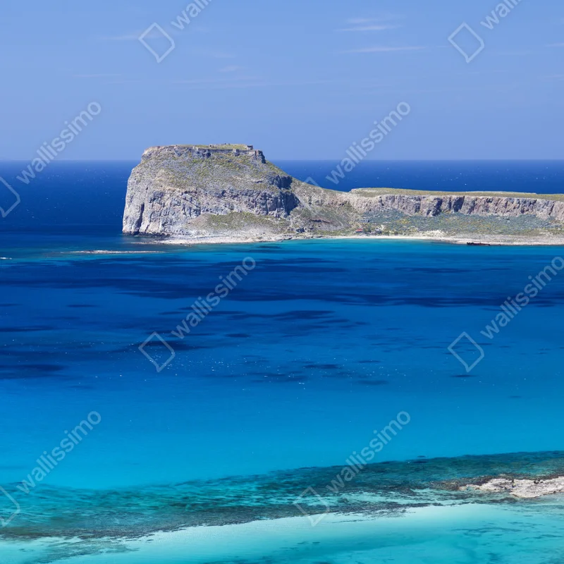 Fototapete ruhige insellandschaft mit türkisblauem meer Fototapete ruhige insellandschaft mit türkisblauem meer