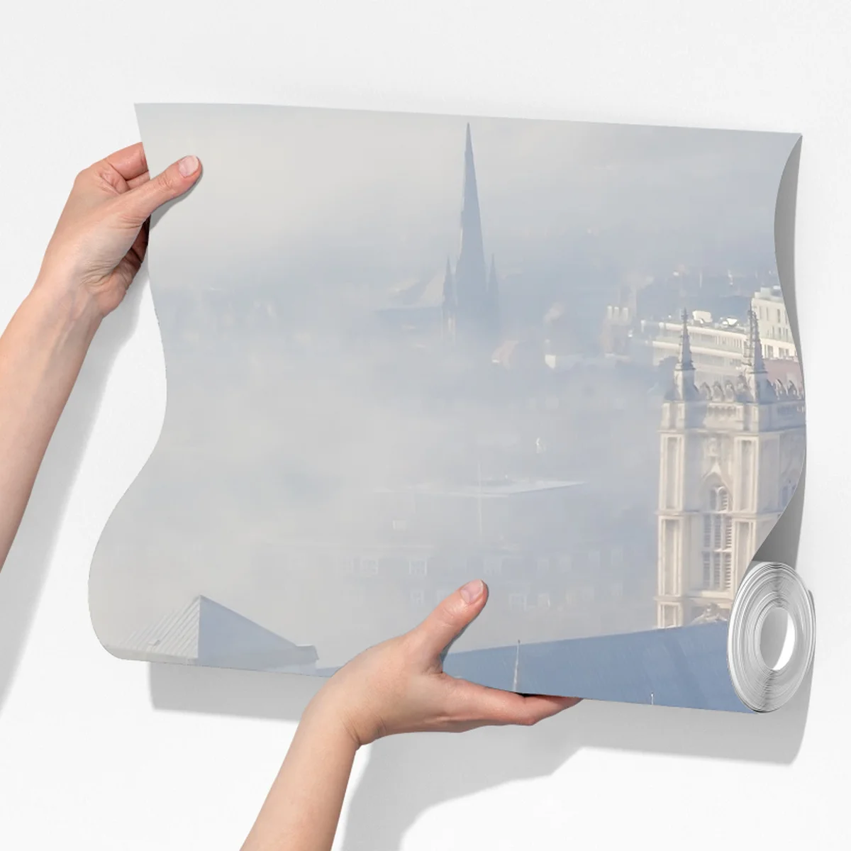 Fototapete neblige luftaufnahme von Big Ben und Palace of Westminster Fototapete neblige luftaufnahme von Big Ben und Palace of Westminster