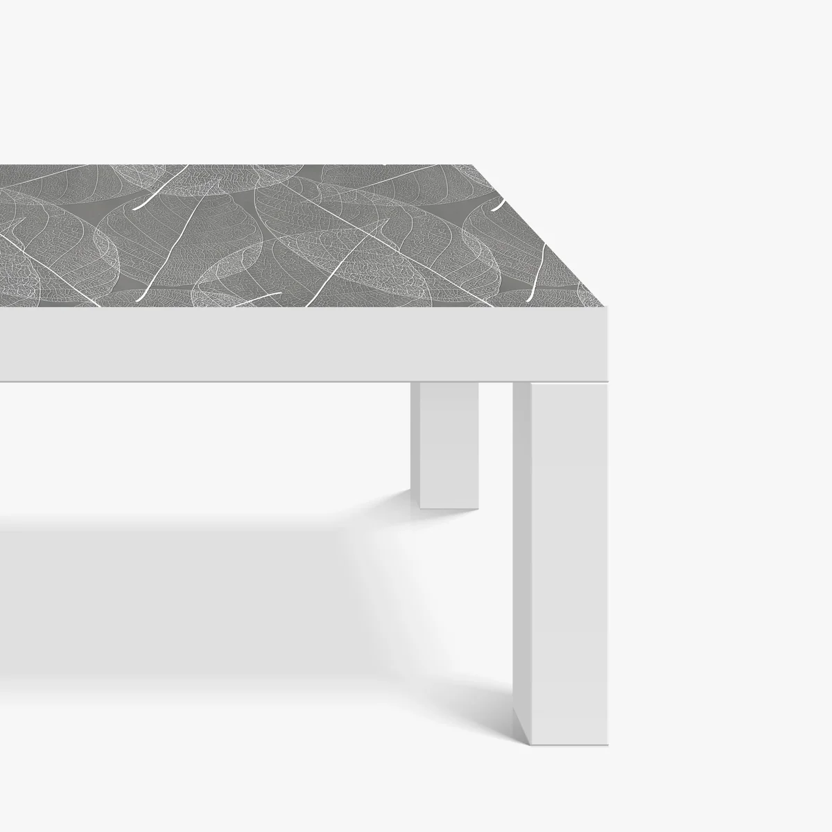 Tischaufkleber und Schreibtischaufkleber feines blattadern-muster in grautönen Tischaufkleber und Schreibtischaufkleber feines blattadern-muster in grautönen