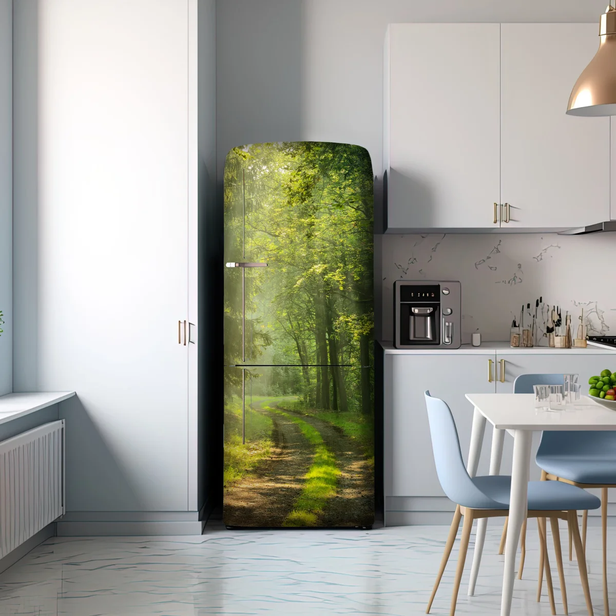 Kühlschrankaufkleber sonnenbeschienener waldpfad Kühlschrankaufkleber sonnenbeschienener waldpfad
