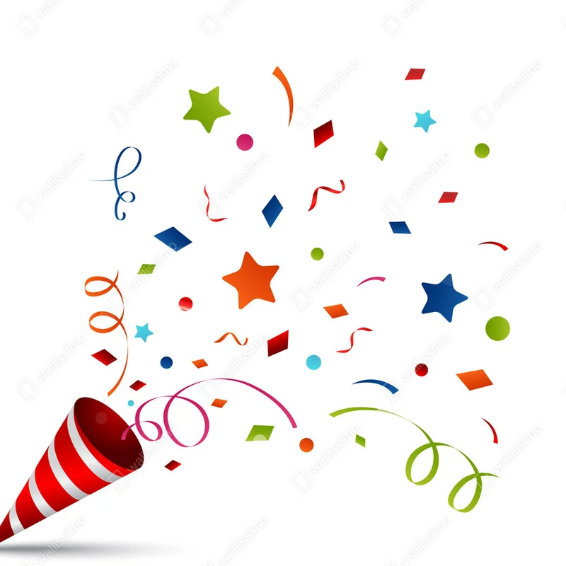 Leinwandbild Explodierender Party-Popper • Leinwandbilder bei Wallnifity® Leinwandbild Explodierender Party-Popper • Leinwandbilder bei Wallnifity®