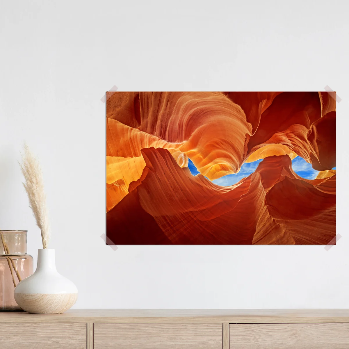 Poster Antelope Canyon geschwungene sandsteinformationen Poster Antelope Canyon geschwungene sandsteinformationen