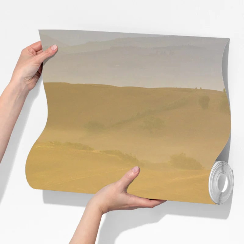 Fototapete nebliger morgen über Val d'Orcia Fototapete nebliger morgen über Val d'Orcia