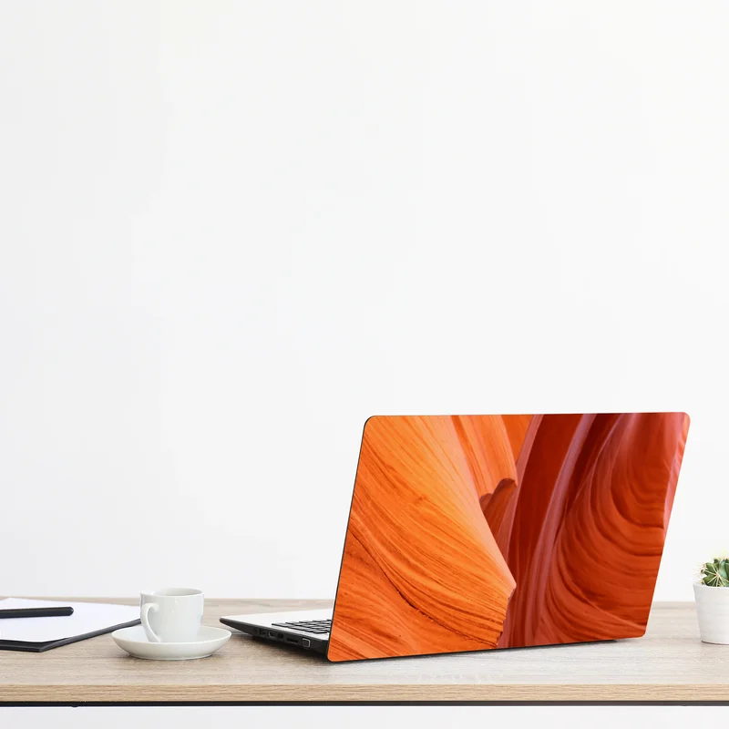 Laptop-Aufkleber warmer sandstein schlucht abstrakt