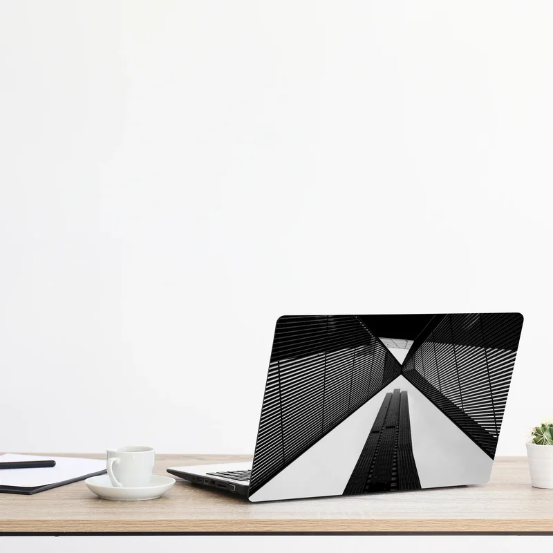 Laptop-Aufkleber Melbourne architektur in monochrom Laptop-Aufkleber Melbourne architektur in monochrom
