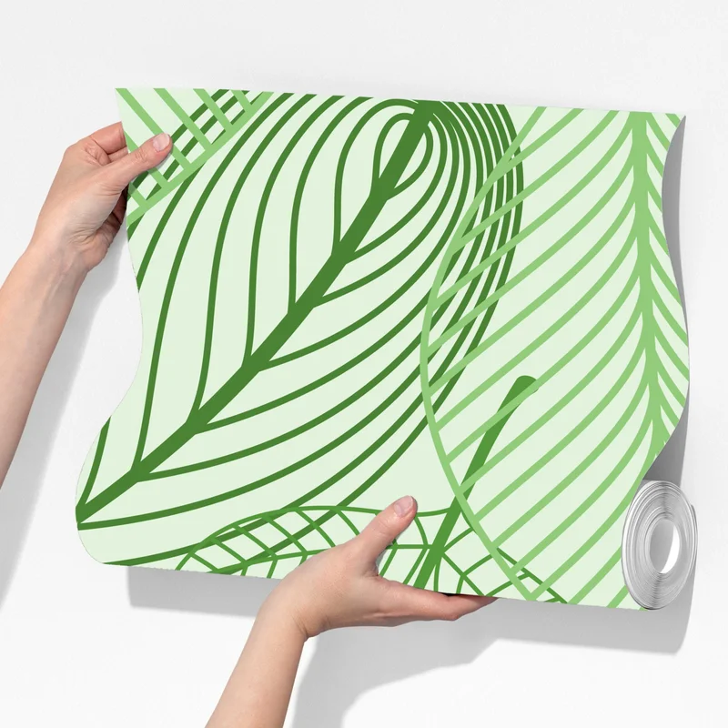 Fototapeta zielony botaniczny wzór liści Fototapeta zielony botaniczny wzór liści