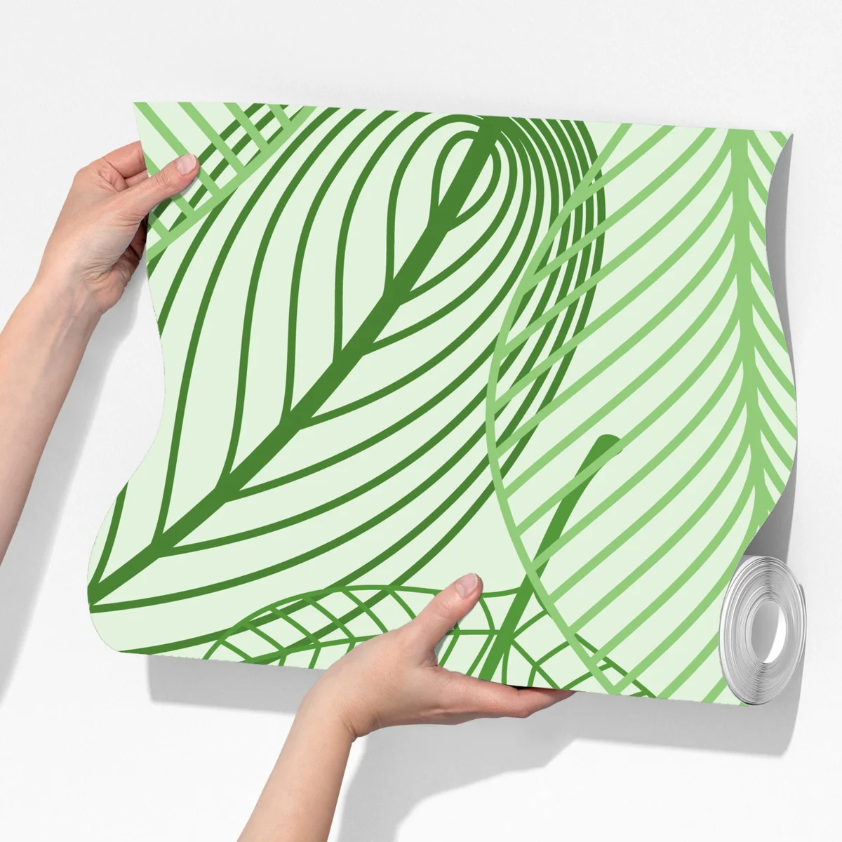 Fototapeta zielony botaniczny wzór liści Fototapeta zielony botaniczny wzór liści