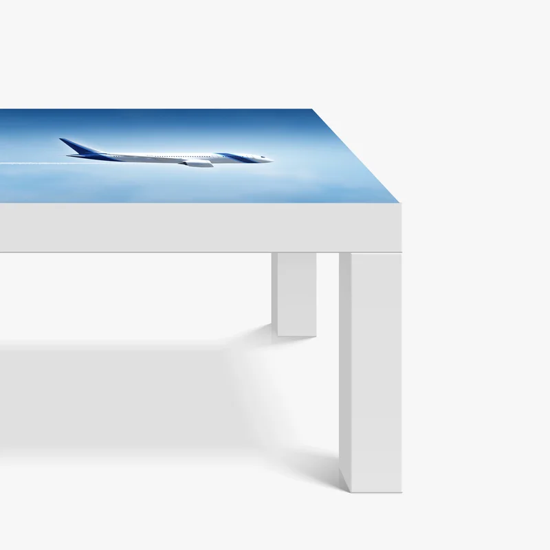 Tischaufkleber und Schreibtischaufkleber jet im klaren blauen himmel Tischaufkleber und Schreibtischaufkleber jet im klaren blauen himmel