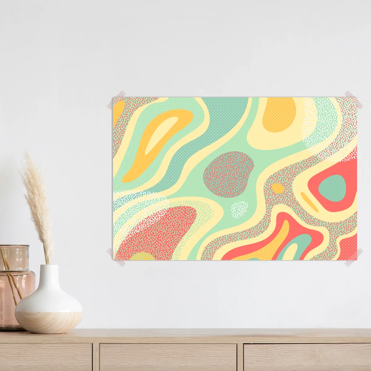 Poster pastelliges organisches abstraktes muster Poster pastelliges organisches abstraktes muster