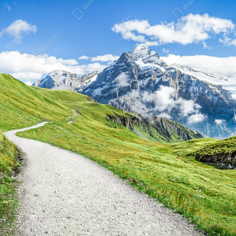 Fototapete alpenwanderweg panorama Fototapete alpenwanderweg panorama