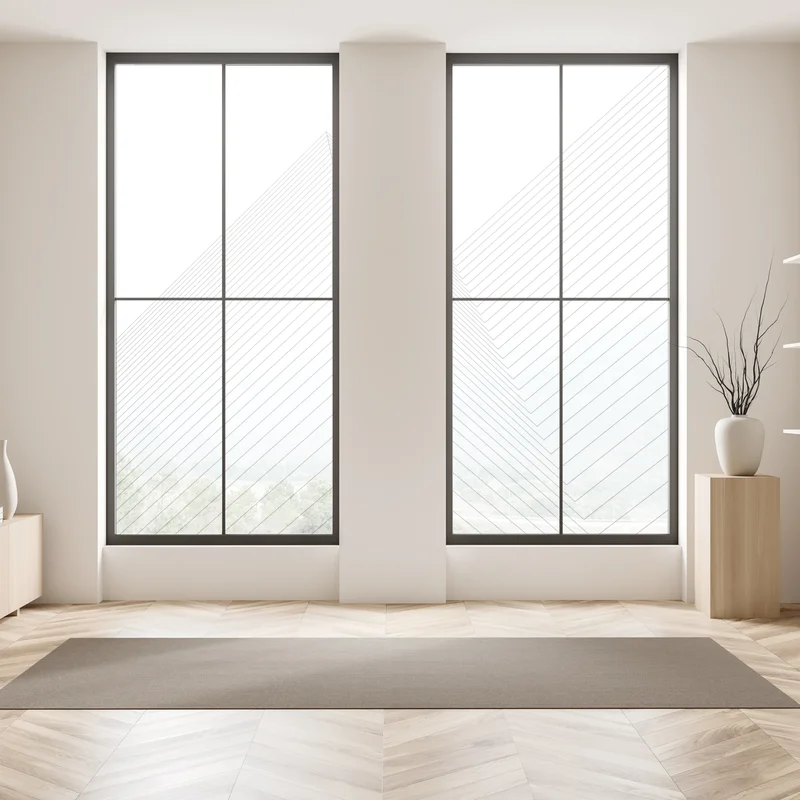 Fensteraufkleber geometrische architekturlinien