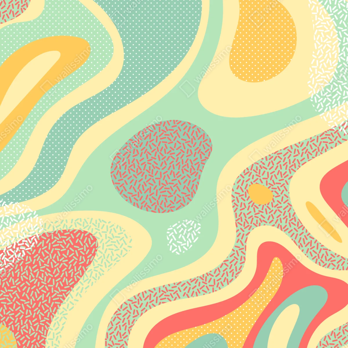 Schrankaufkleber pastelliges organisches abstraktes muster Schrankaufkleber pastelliges organisches abstraktes muster