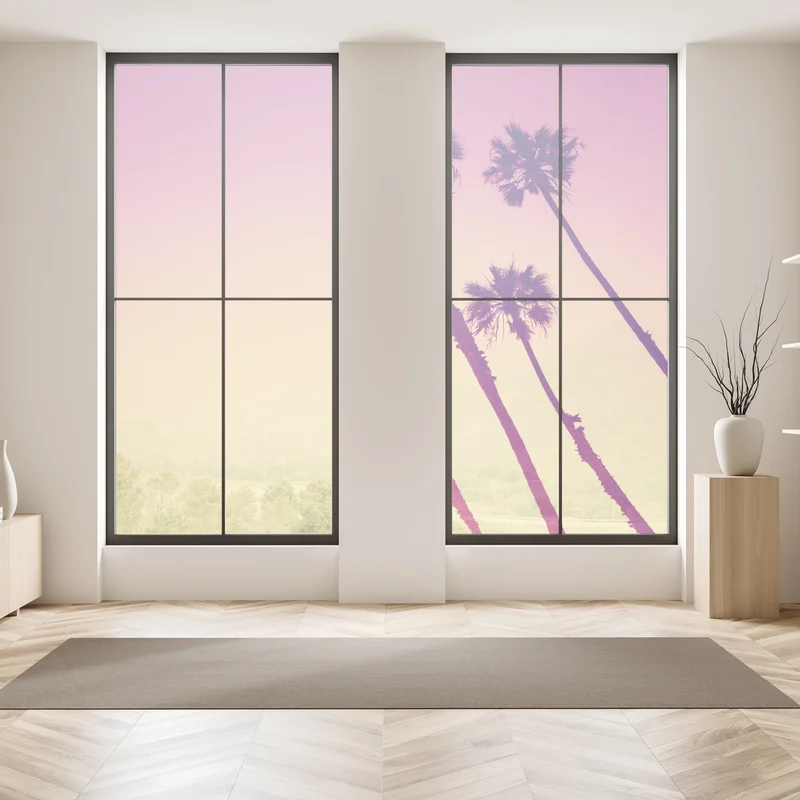 Fensteraufkleber kalifornische palmen bei Sunset Cliffs