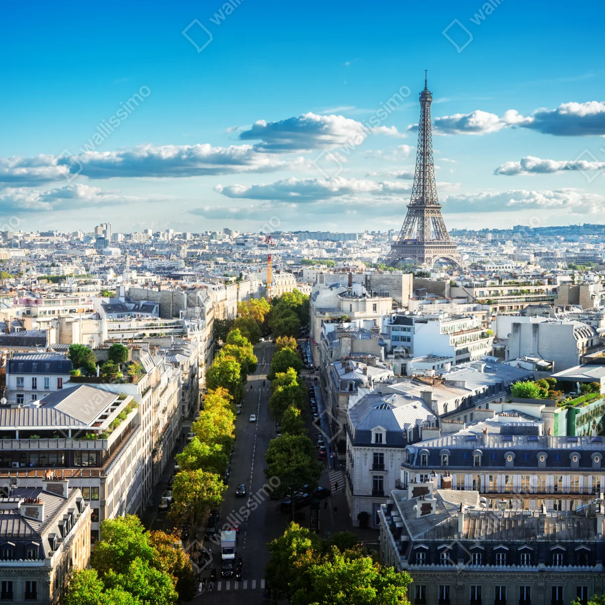 Laptop-Aufkleber panorama von Paris mit dem Eiffelturm Laptop-Aufkleber panorama von Paris mit dem Eiffelturm