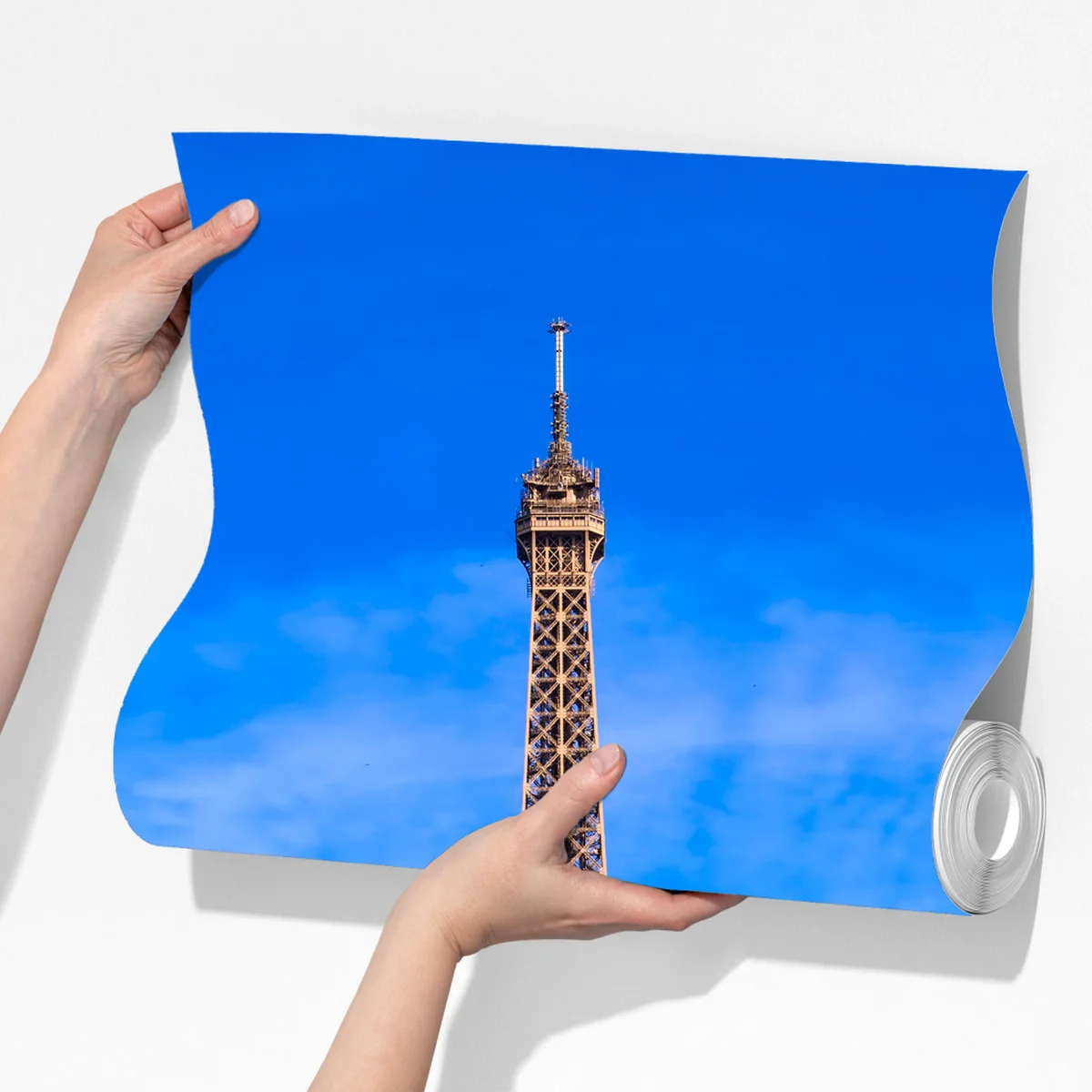 Fototapete Eiffelturm am Champ de Mars, lebendige pariser skyline Fototapete Eiffelturm am Champ de Mars, lebendige pariser skyline