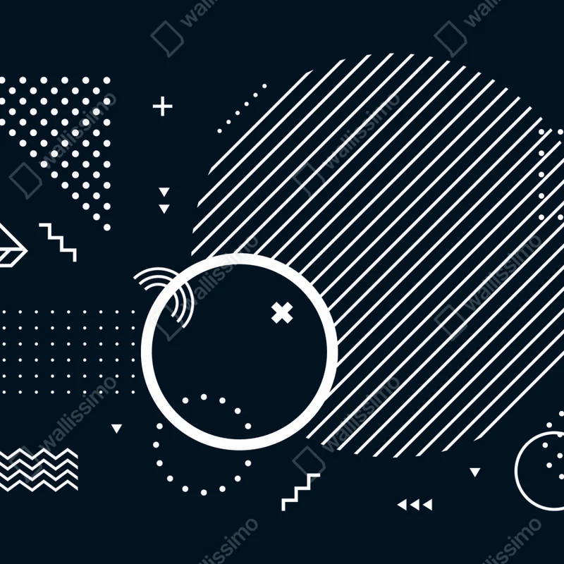 Poster moderne marineblaue geometrische komposition • Poster bei Wallnifity® Poster moderne marineblaue geometrische komposition • Poster bei Wallnifity®