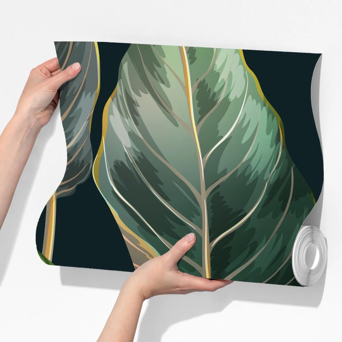 Fototapete vintage tropisches blättermuster Fototapete vintage tropisches blättermuster