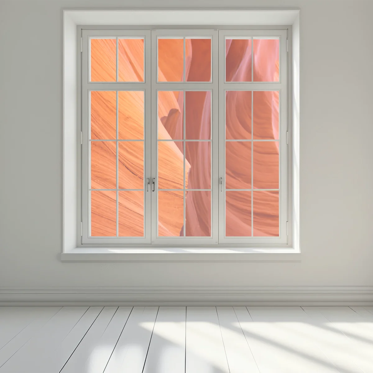 Fensteraufkleber warmer sandstein schlucht abstrakt Fensteraufkleber warmer sandstein schlucht abstrakt