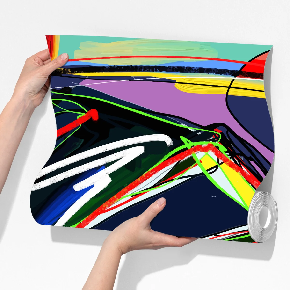 Fototapeta kolorowy abstrakcyjny portret twarzy Fototapeta kolorowy abstrakcyjny portret twarzy