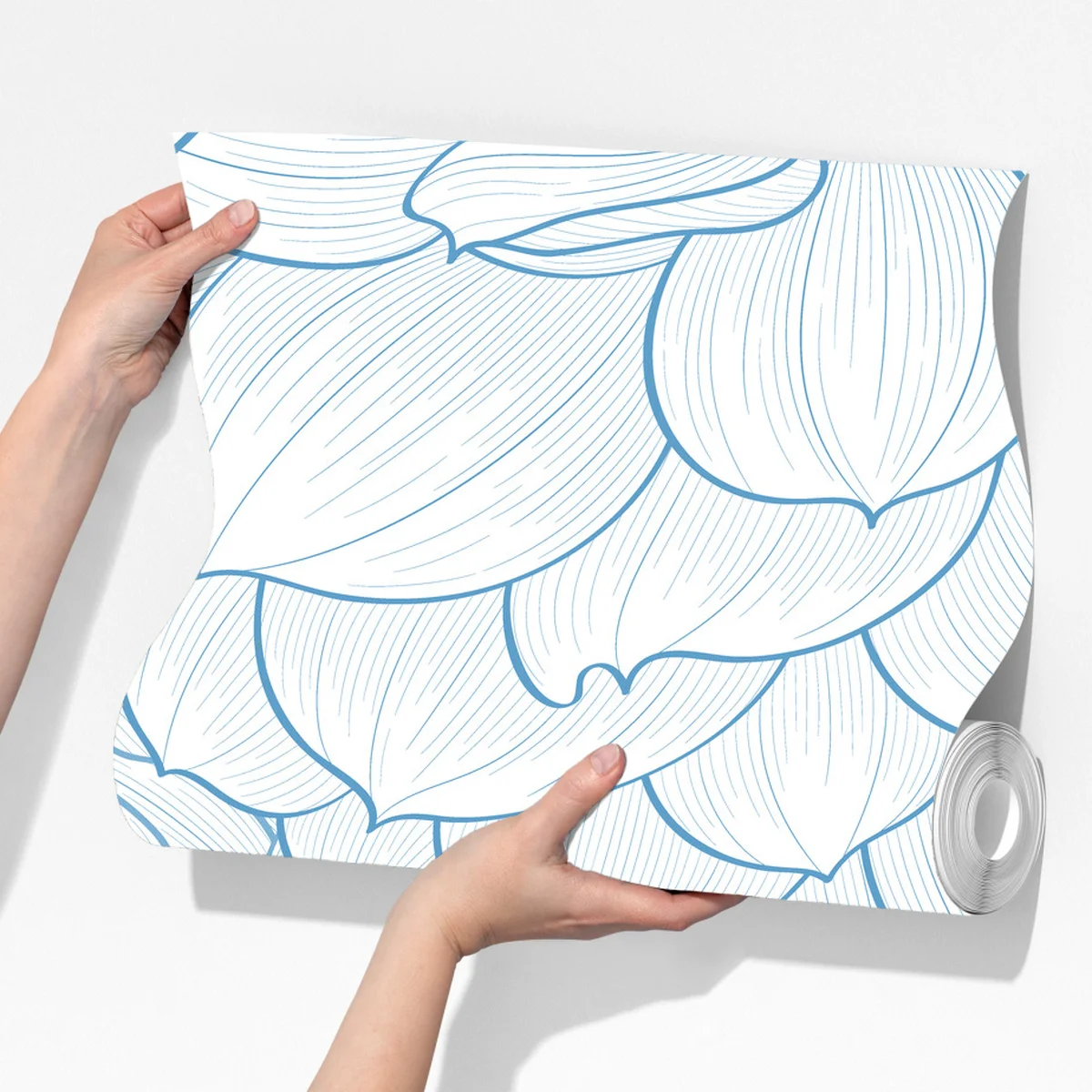 Fototapeta delikatny niebieski motyw kwiatowy Fototapeta delikatny niebieski motyw kwiatowy