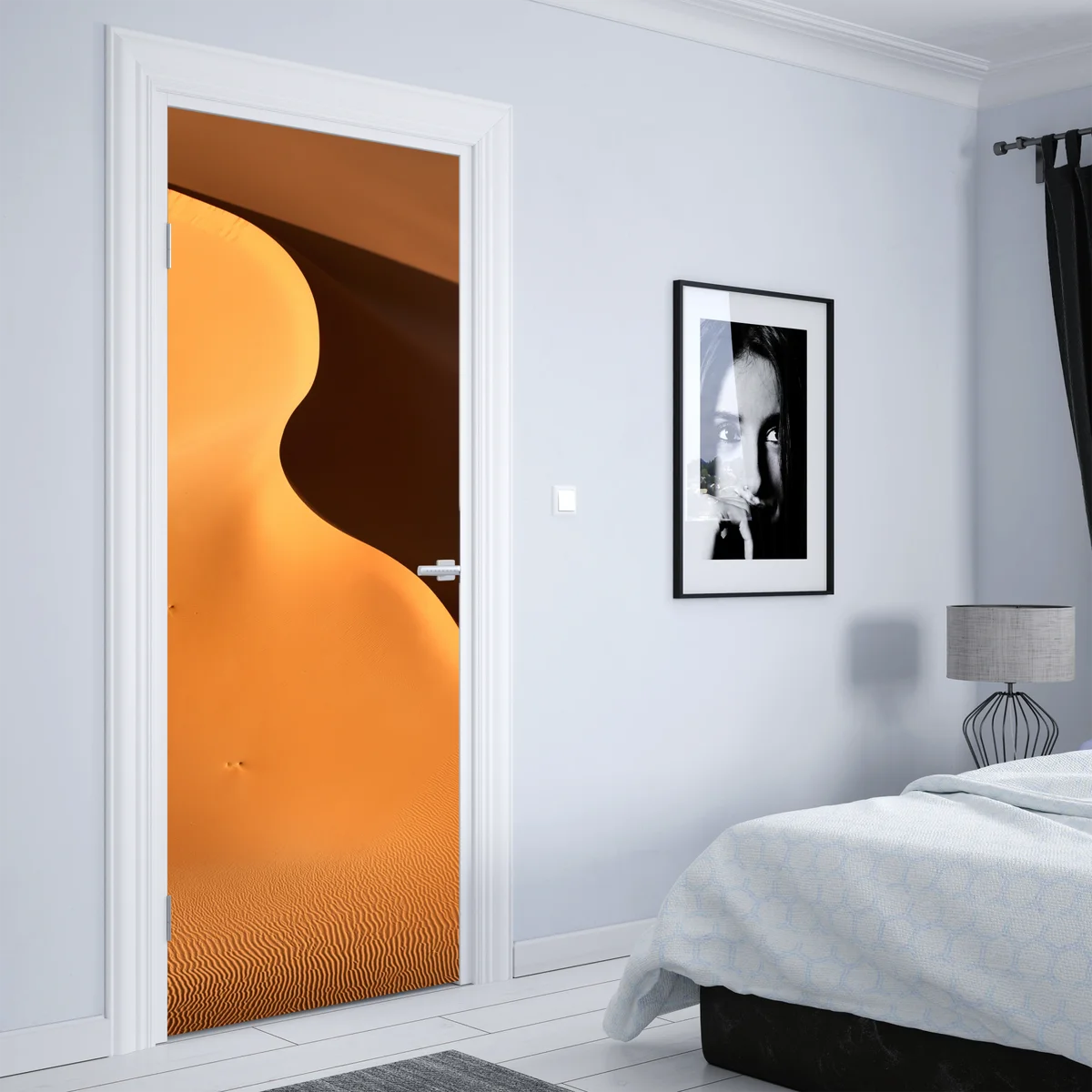 Türaufkleber goldene dünenkurven Türaufkleber goldene dünenkurven