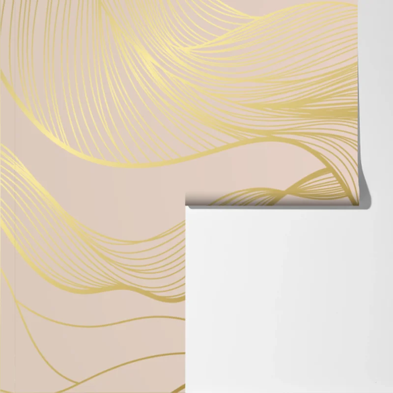 Fototapeta abstrakcyjny wzór złotych fal Fototapeta abstrakcyjny wzór złotych fal