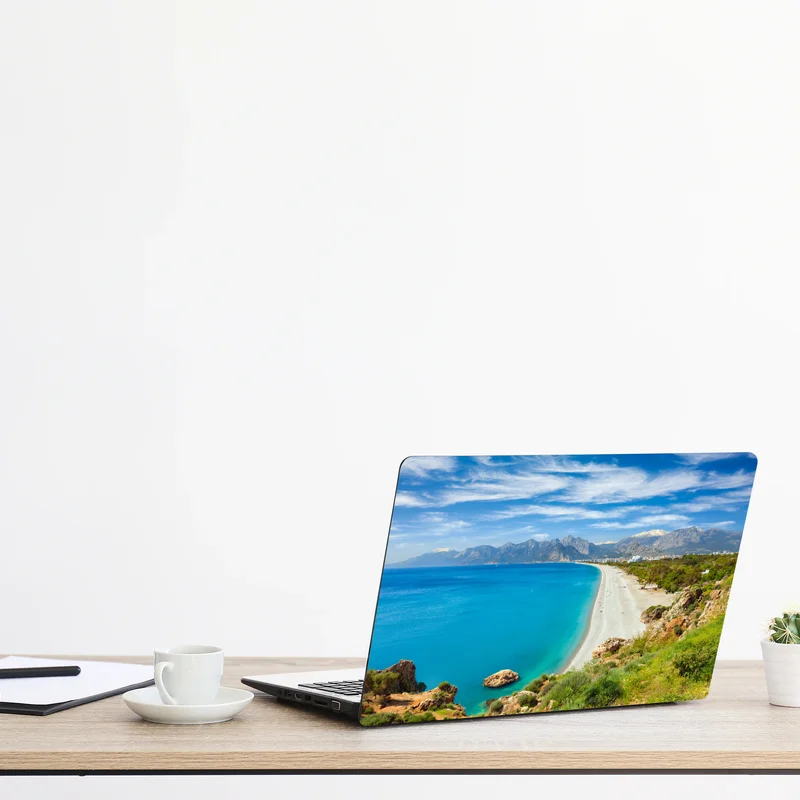 Naklejka na laptopa spokojna plaża Konyaalti, Antalya