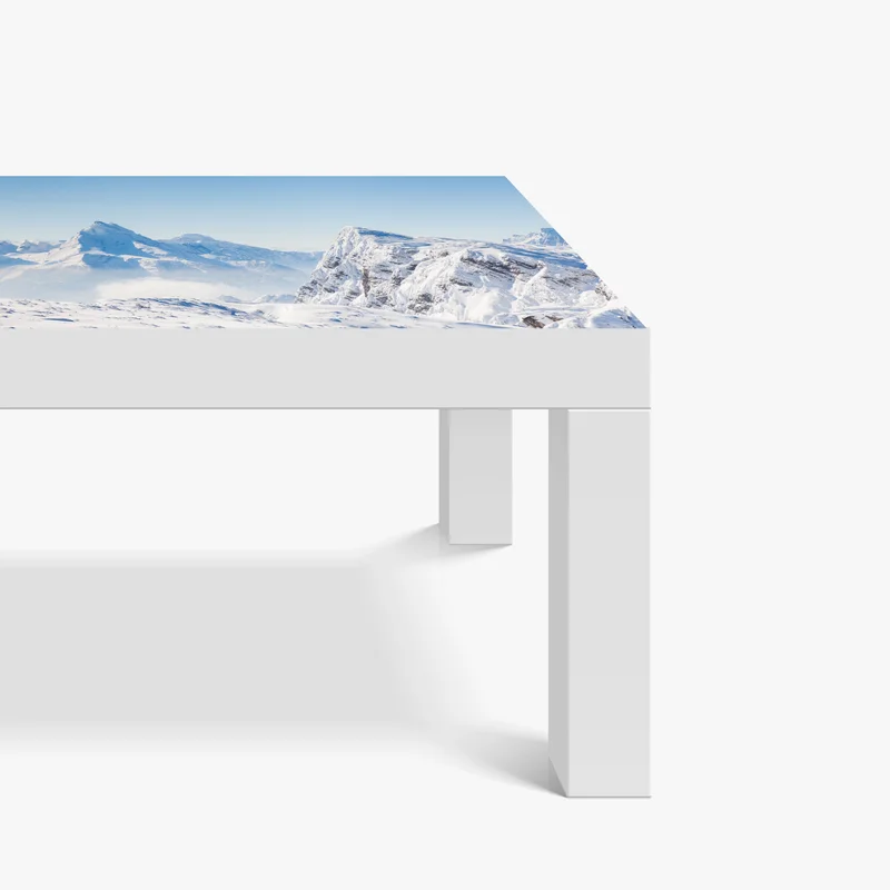 Tischaufkleber und Schreibtischaufkleber ruhige panorama verschneiter berge Tischaufkleber und Schreibtischaufkleber ruhige panorama verschneiter berge