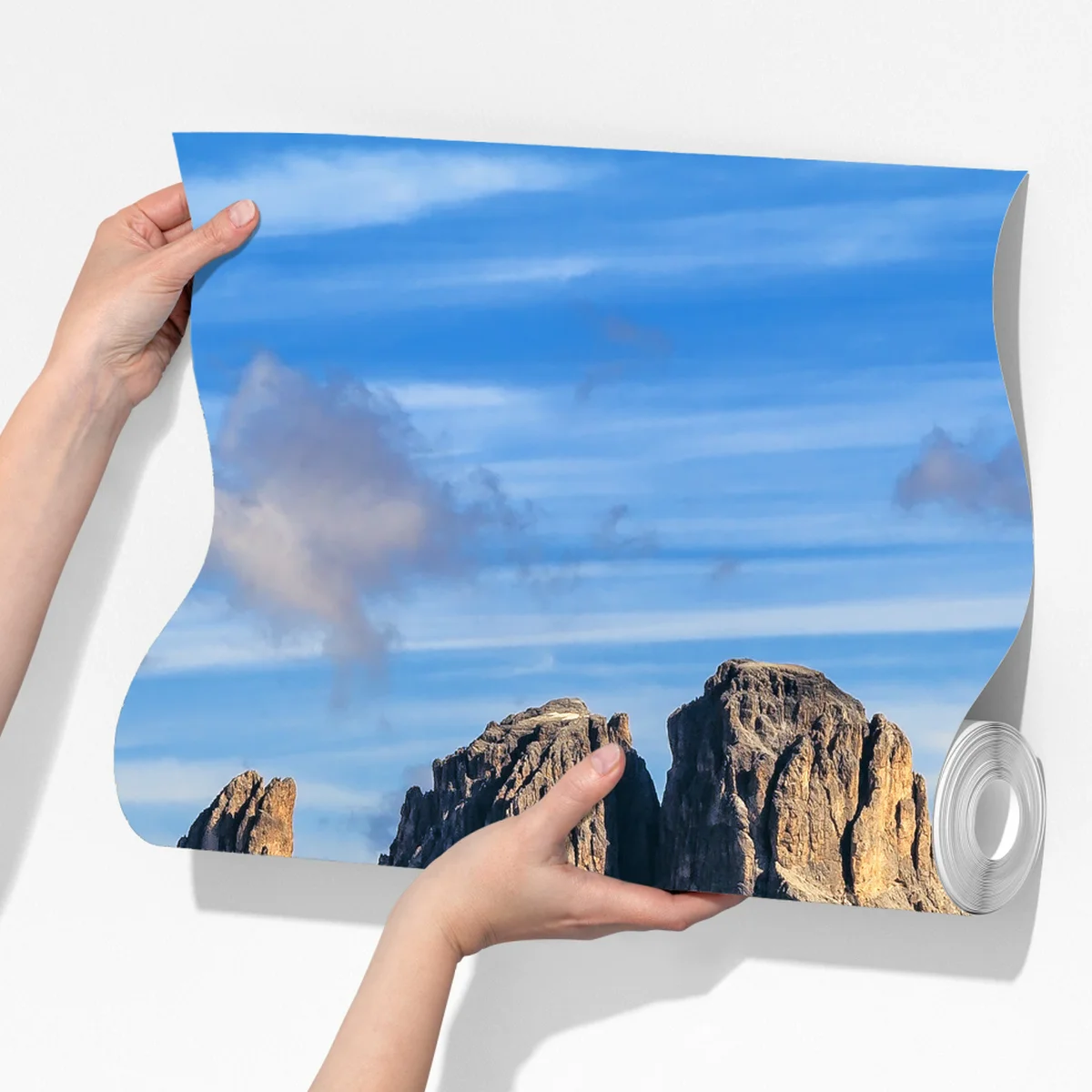 Fototapete majestätische bergpanorama mit grünen hügeln Fototapete majestätische bergpanorama mit grünen hügeln