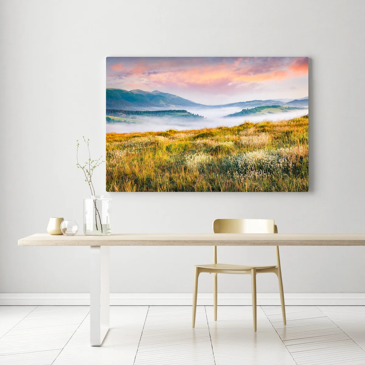 Leinwandbild nebliger morgen in den Karpaten • Leinwandbilder bei Wallnifity® Leinwandbild nebliger morgen in den Karpaten • Leinwandbilder bei Wallnifity®