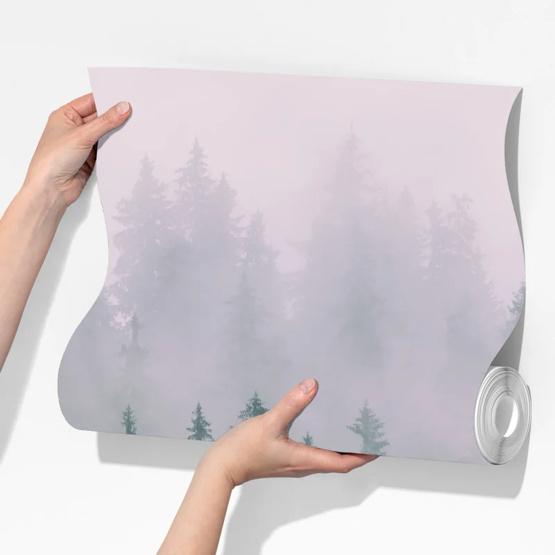 Fototapete nebliger immergrüner wald Fototapete nebliger immergrüner wald