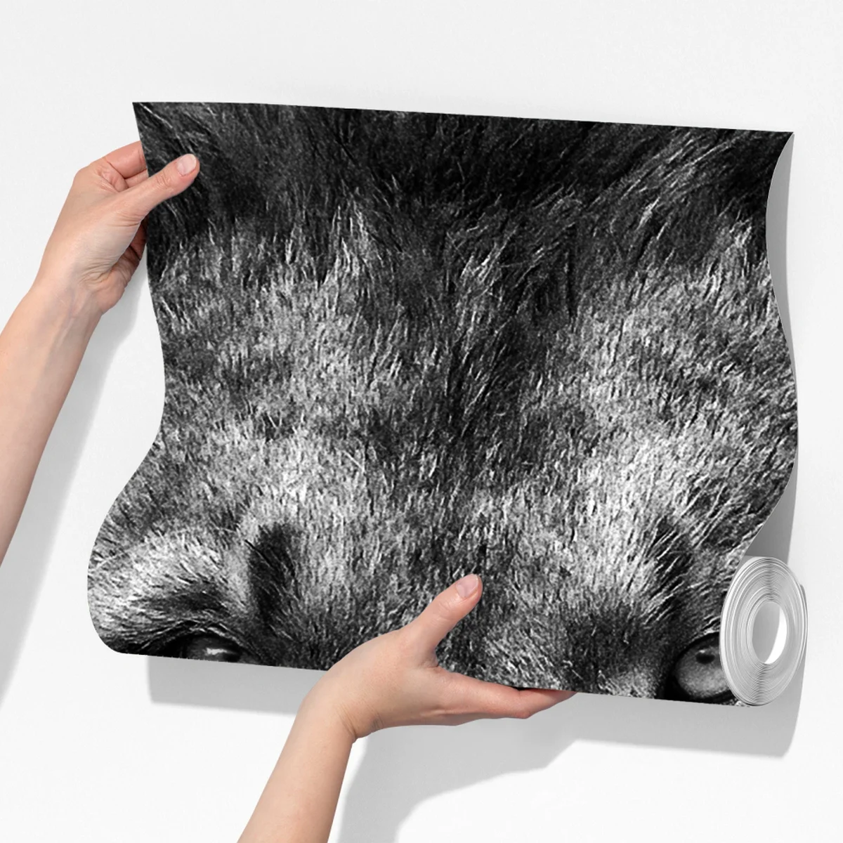 Fototapete majestätisches löwenportrait in monochrom Fototapete majestätisches löwenportrait in monochrom