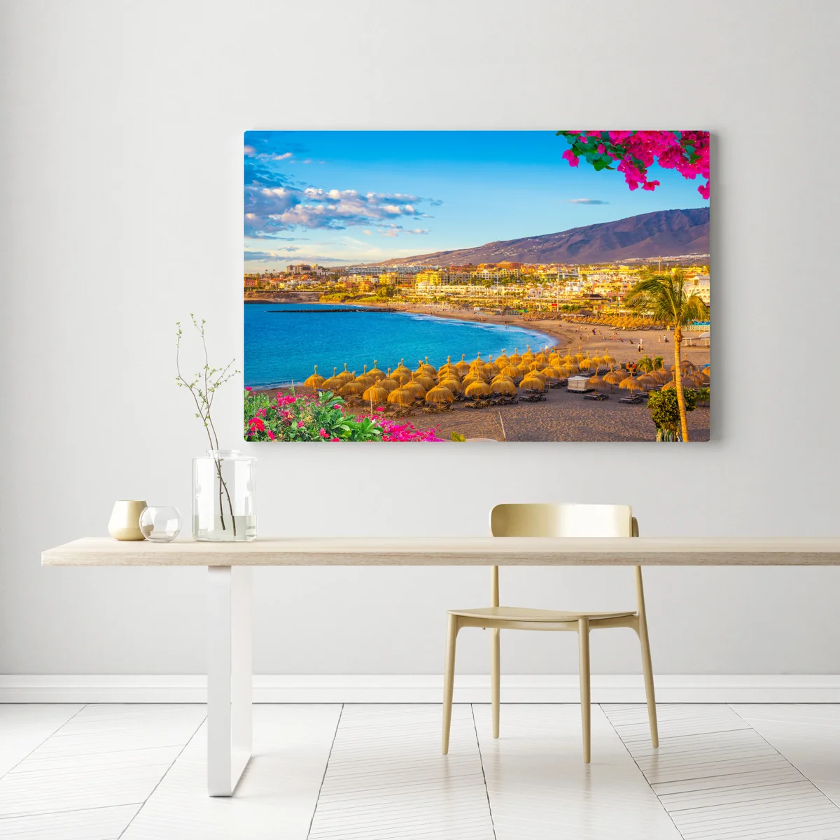 Leinwandbild sonniger strand Torviscas, Teneriffa Leinwandbild sonniger strand Torviscas, Teneriffa