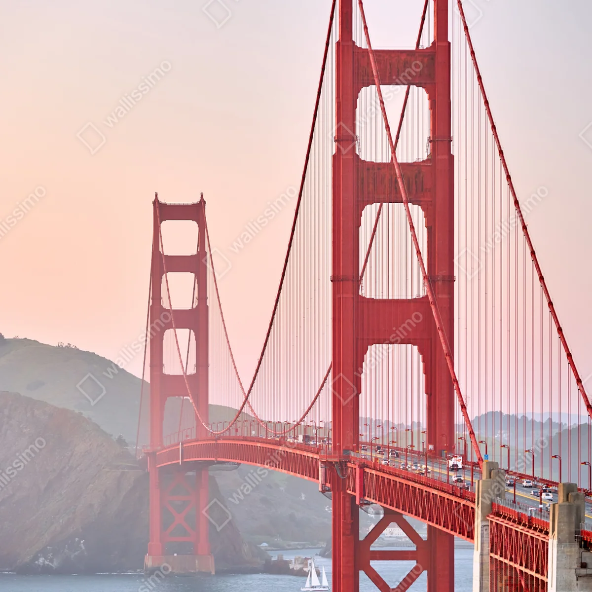 Türaufkleber Golden Gate Bridge bei sonnenuntergang Türaufkleber Golden Gate Bridge bei sonnenuntergang