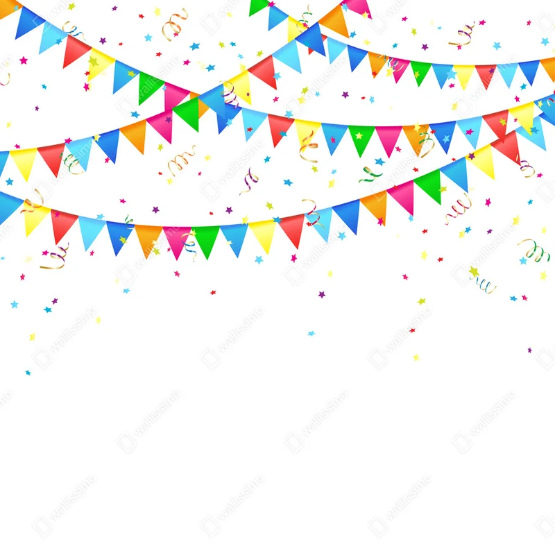 Leinwandbild Festlicher Hintergrund mit Fahnen • Leinwandbilder bei Wallnifity® Leinwandbild Festlicher Hintergrund mit Fahnen • Leinwandbilder bei Wallnifity®