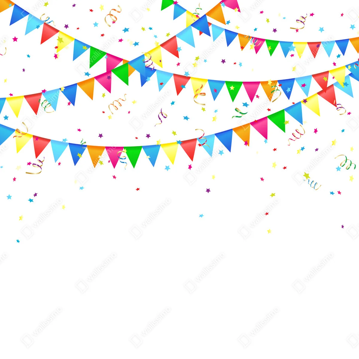 Leinwandbild Festlicher Hintergrund mit Fahnen • Leinwandbilder bei Wallnifity® Leinwandbild Festlicher Hintergrund mit Fahnen • Leinwandbilder bei Wallnifity®