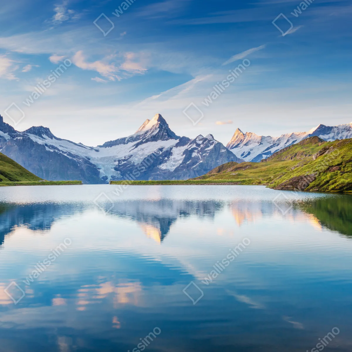 Schrankaufkleber majestätische Alpen-reflexion am Bachalpsee Schrankaufkleber majestätische Alpen-reflexion am Bachalpsee