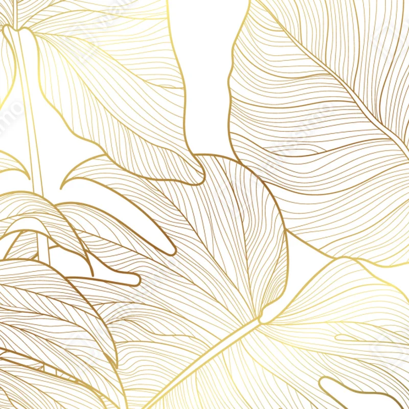 Schrankaufkleber goldene botanische blattzeichnung Schrankaufkleber goldene botanische blattzeichnung