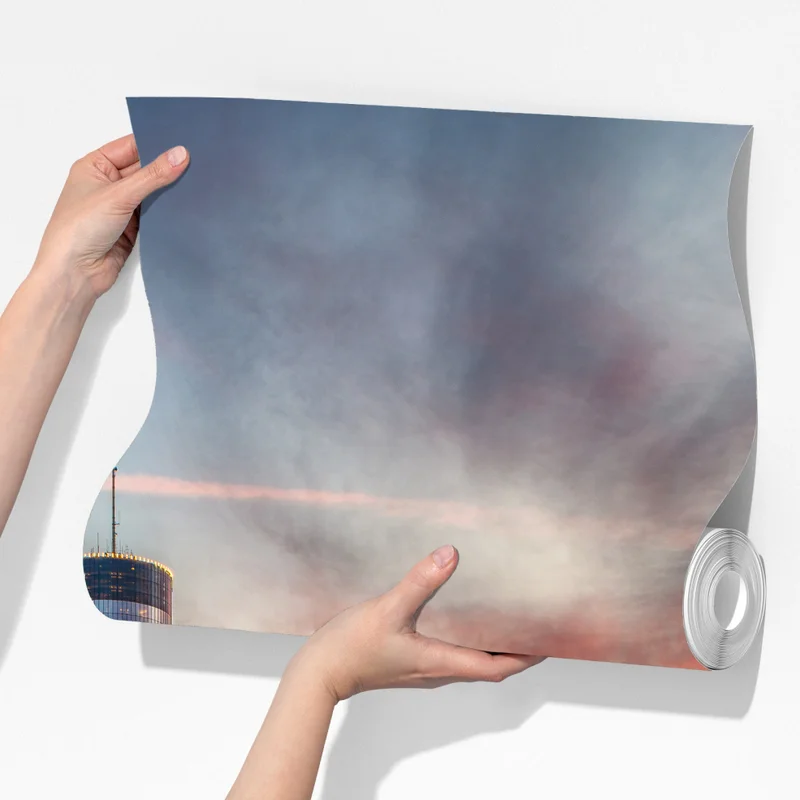 Fototapete Atlanta skyline bei sonnenuntergang Fototapete Atlanta skyline bei sonnenuntergang