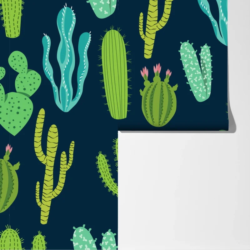 Fototapete kaktus- und sukkulentenmuster Fototapete kaktus- und sukkulentenmuster