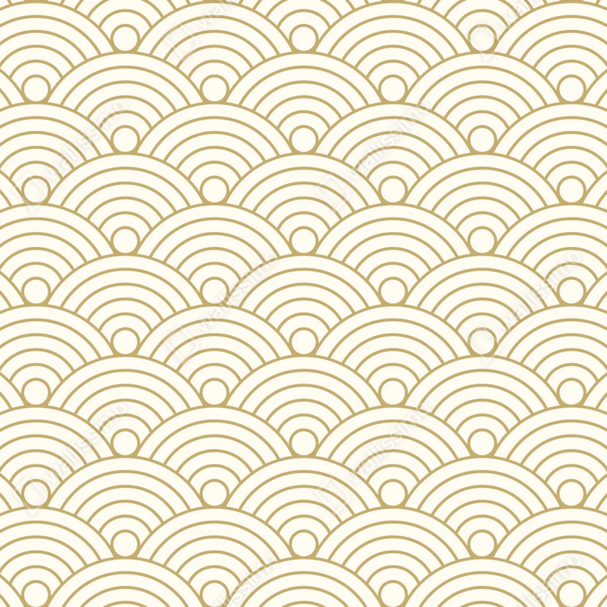 Türaufkleber goldenes seigaiha wellenmuster Türaufkleber goldenes seigaiha wellenmuster