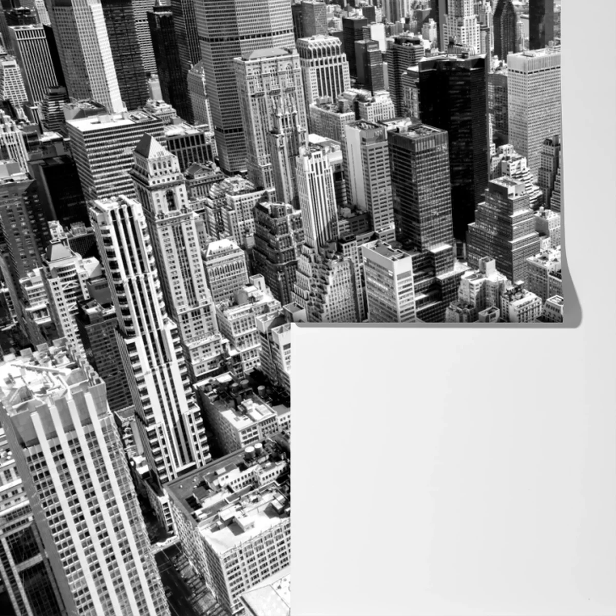 Fototapete luftaufnahme der skyline von Manhattan in schwarzweiß Fototapete luftaufnahme der skyline von Manhattan in schwarzweiß