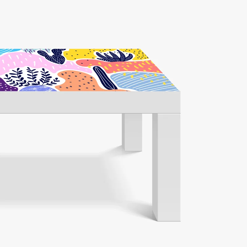 Tischaufkleber und Schreibtischaufkleber verspieltes abstraktes botanikmuster Tischaufkleber und Schreibtischaufkleber verspieltes abstraktes botanikmuster